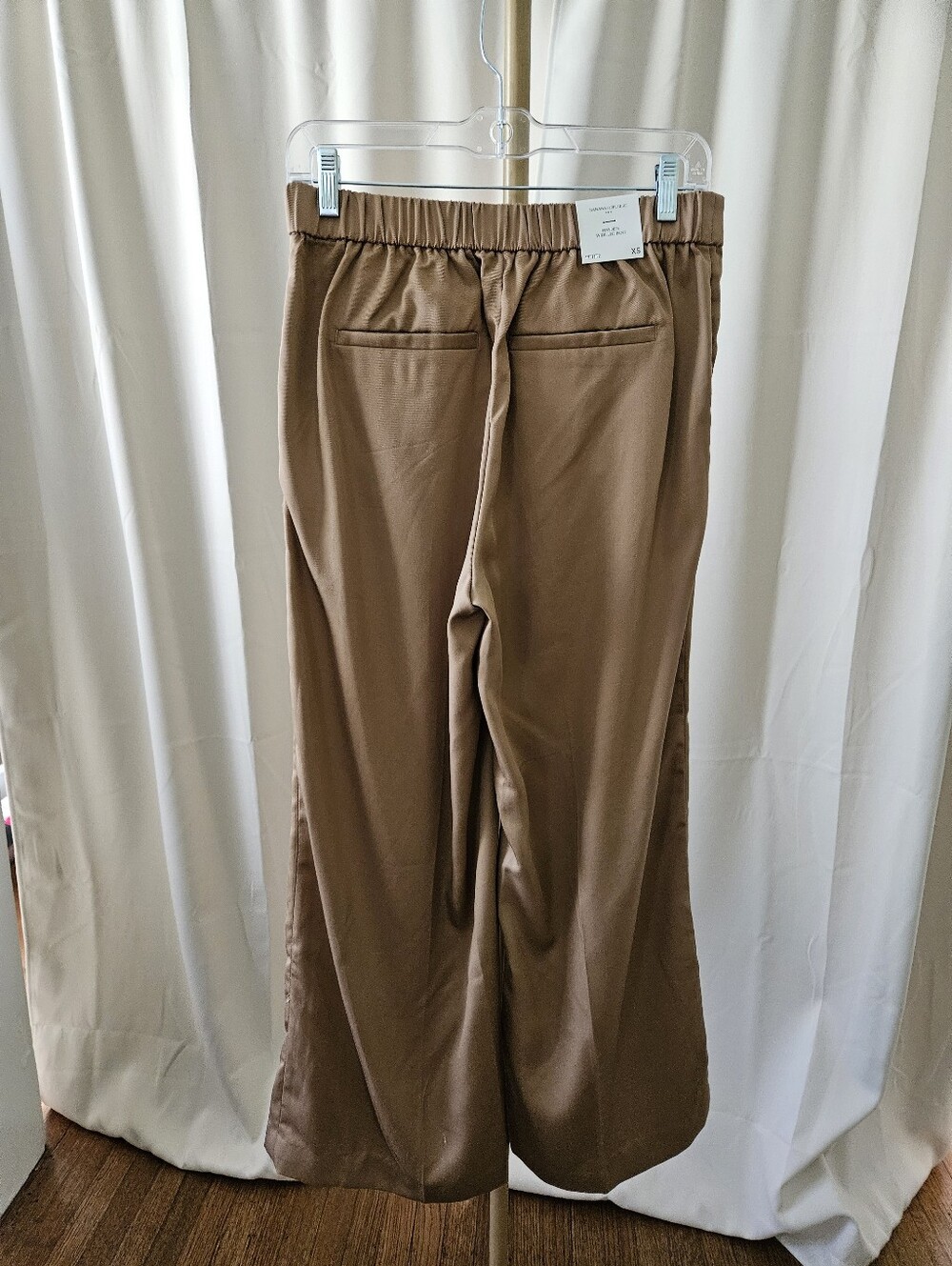 Banana Republic Brown Ruched 2-Piece Pants Suit Small Petite XS Petite - Picture 7 of 9